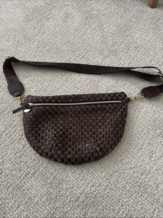 Clare V Handbags - Woven Half-Moon Crossbody with Detachable Strap